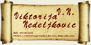 Viktorija Nedeljković vizit kartica